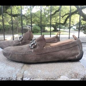 Salvatore Ferragamo Parigi Pop Suede Drivers